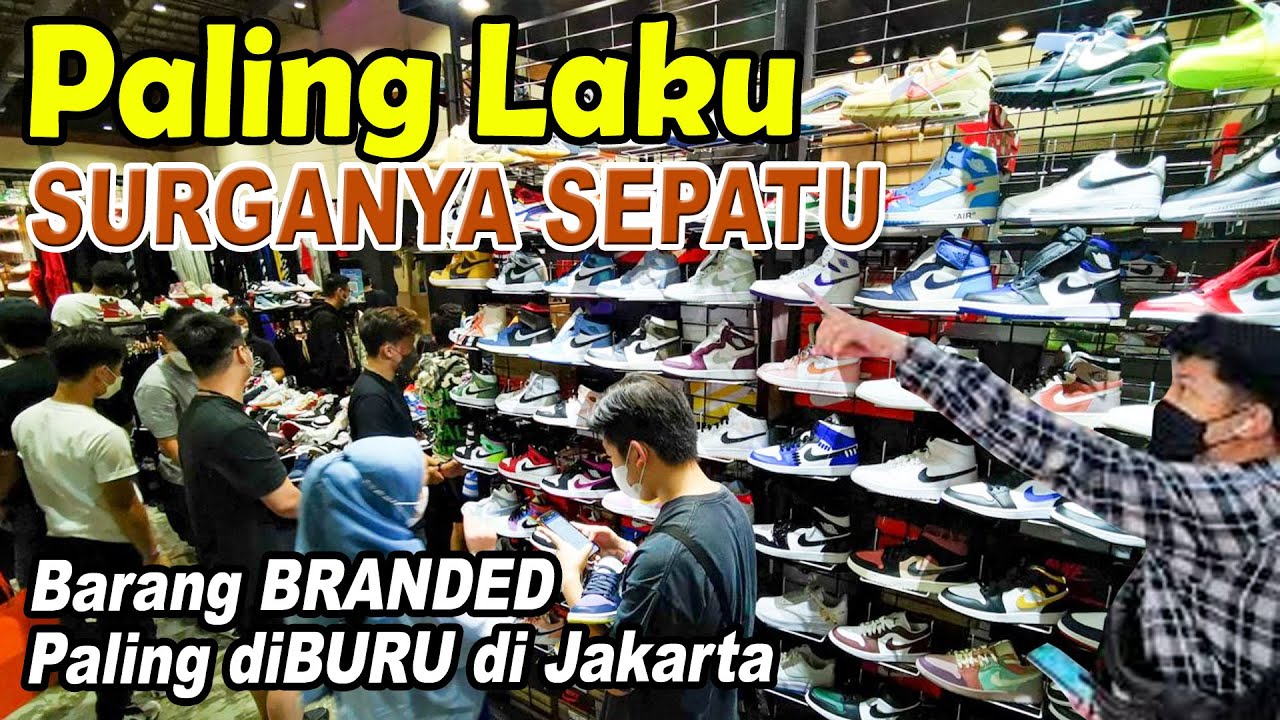 PUSAT SEPATU BRANDED TERMURAH & TERLARIS DI PASAR MINGGU JAKARTA SELATAN, ADA THRIFTING JUGA