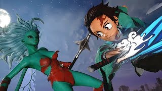 Jump Force - Tanjiro Kamado (Kimetsu no Yaiba) Gameplay (MODS)