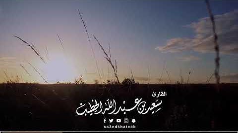 أن ربي لطيف لما يشاء القارئ سعيد الخطيب
