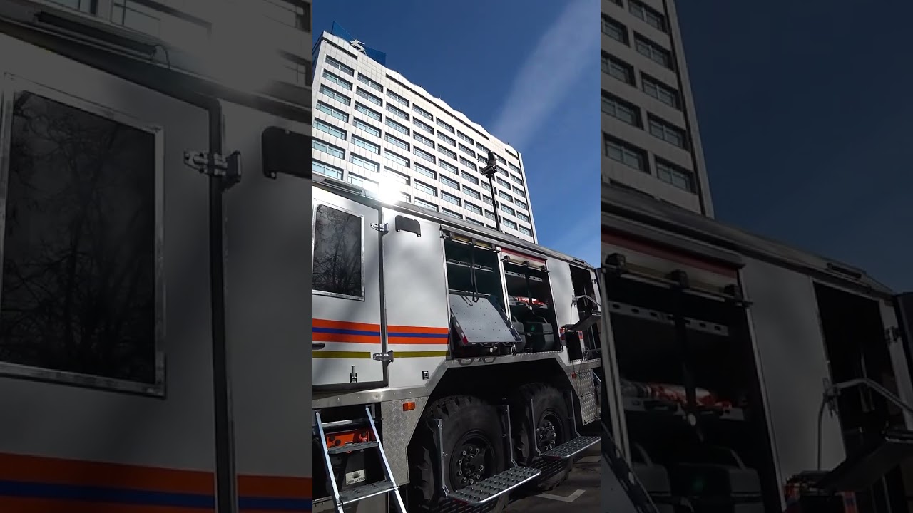 Новая аварийно-спасательная командно-штабная машина на шасси КАМАЗ-43118 для Росатома от Автомастер