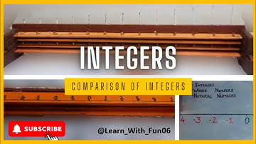 Comparison of Integers | Integers | @Learn_With_Fun06