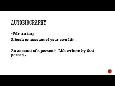 autobiography meaning oxford english dictionary