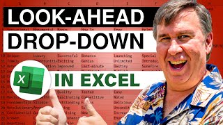 Excel Name Selection Look Ahead With Excel - Episode 2380