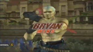 Tekken 5: Bryan Fury All Intros & Win Poses
