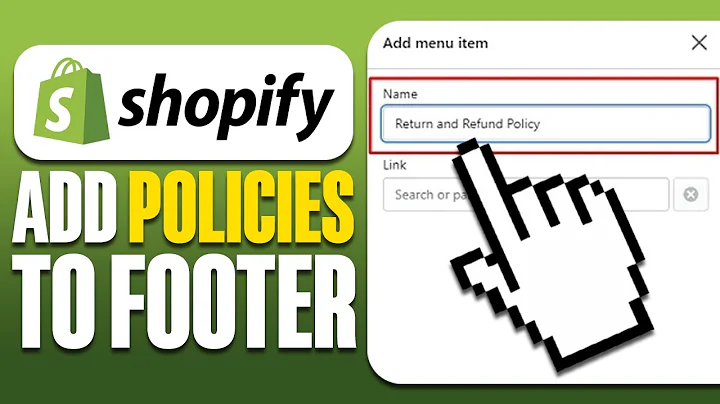 How To Add Policies To Footer In Shopify (2025)