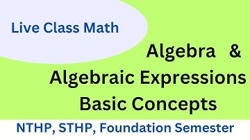 Basic Algebra Algebraic Expressions of basic mathematics for sukkur iba sthp test preparation #math
