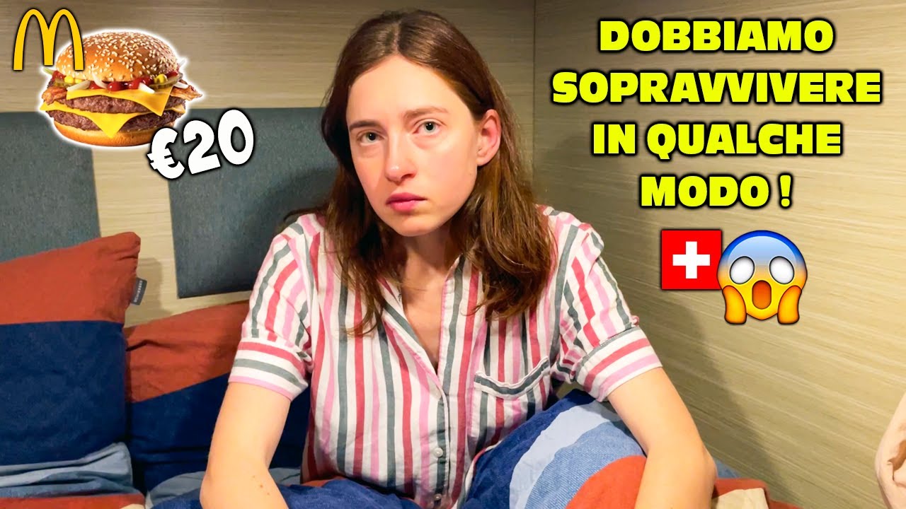 DORMIAMO IN UNA CAPSULA e MANGIAMO AL MCDONALD'S per risparmiare in Svizzera 😰