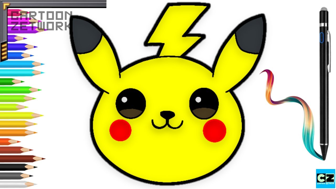 How to draw cute and cute PIKACHU Pokémon ♥ Cute Drawings