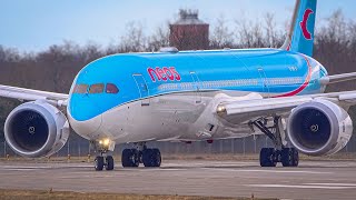 FIRST VISIT! at Basel Airport NEOS Boeing 787-9 Dreamliner. Landing & takeOff.