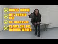 Drunk Woman Hits Parked Car, Drives Off, and Can't Understand Why She is Being Arrested