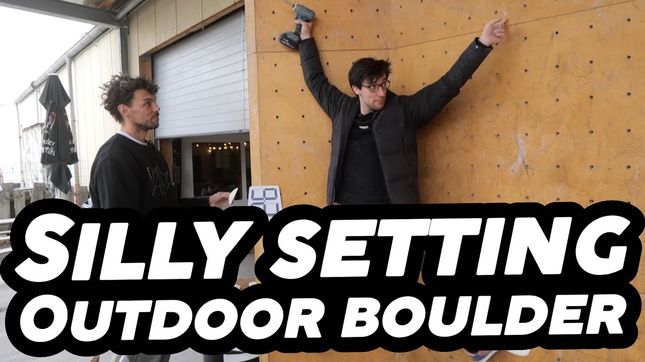 Silly setting session with Manu & Jake. Setting an outdoor boulder at StudioBloc