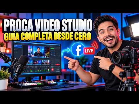 5 Sencillos Pasos Para Usar Proca Video Studio desde cero | Configuración y transmisión en Facebook