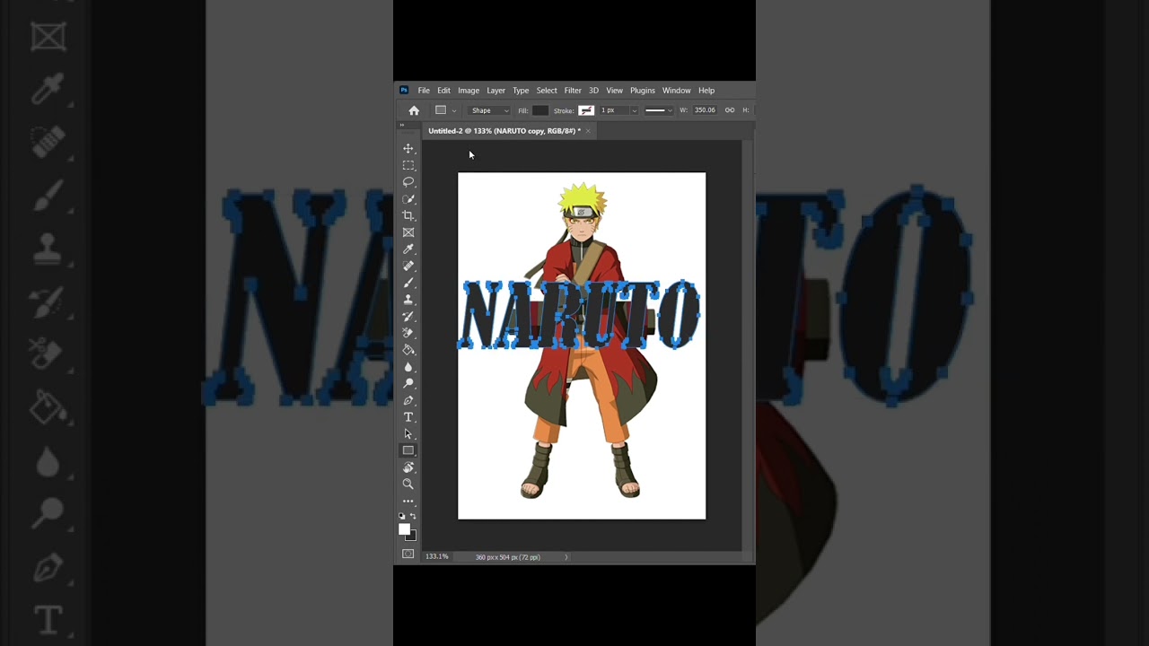 Transparent text in Photoshop 