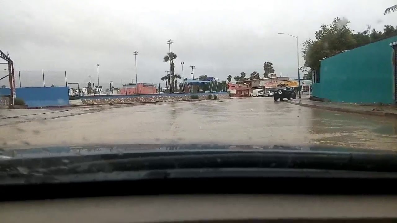 Rain tropical storm Lidia in Cabo San Lucas YouTube