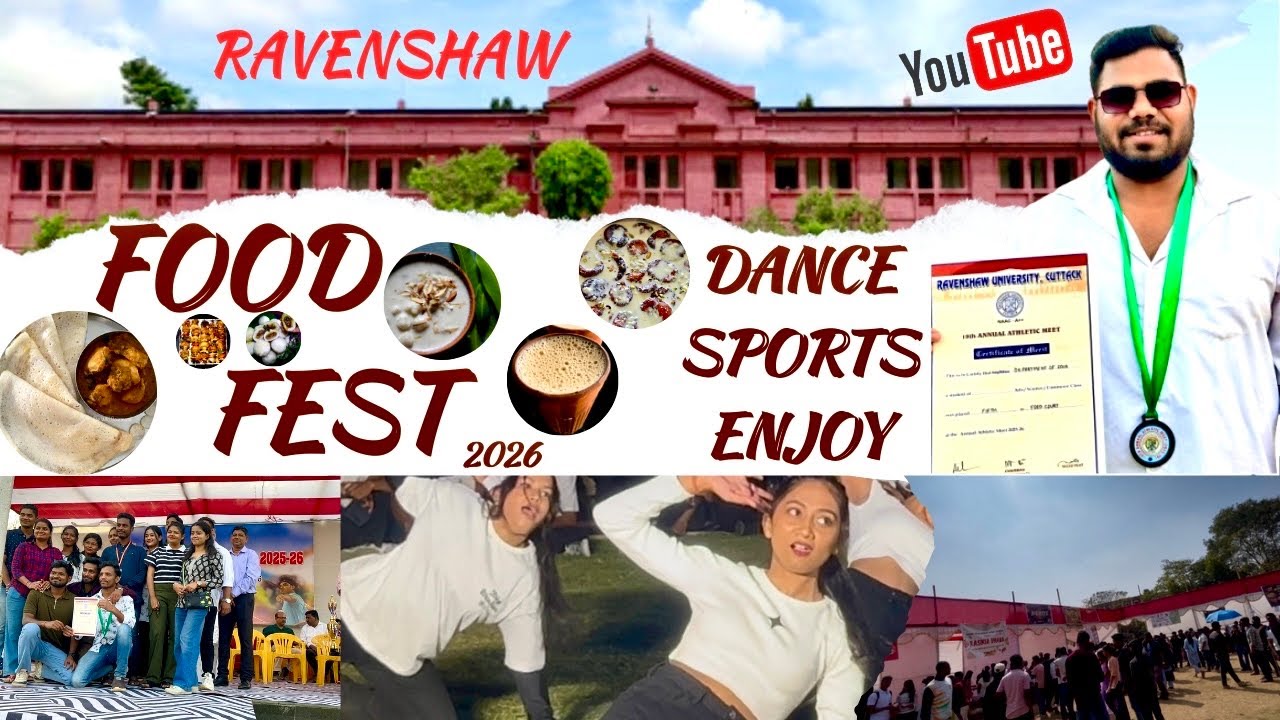 Ravenshaw Food Fest 2026✌🏻|| Sports and Dance Enjoy || Ravenshaw University Function ￼& Event￼￼