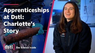 Apprenticeships at Dstl: Charlotte's Story | Ordnance Munitions Explosives Apprenticeships at Dstl