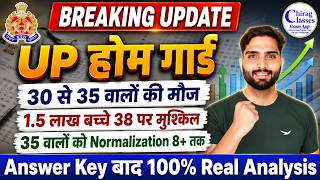 UP Home Guard Cut Off 2024 After Answer Key | UP Home Guard Safe Score &amp; Normalization