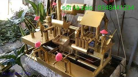 Tes tiểu cảnh guồng nước 6 người bộ to tầm trung