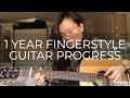 One Year Self-Taught Fingerstyle Guitar Progress