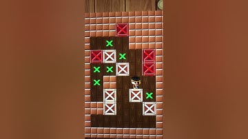 Sokoban Push box game professional level 45 solved