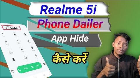 How to Hide app Phone Dialer on Realme 5i || Hide app Realme Phone