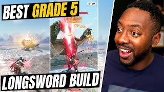 Monster Hunter Now • Best RAW Longsword Build (Grade 5) | Endgame Critical/Affinity Build