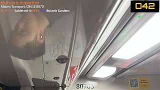 ⁴ᴷ [Off the list] SMRT Trains, CCL Train Ride [Caldecott → Botanic Gardens] - Alstom C851E 8070