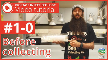 1 0 Preparation before sampling arthropods