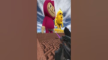 The Giant Labubu And Mon Mon Lemon in Maze Gmod