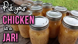 How we Can CHICKEN for Off Grid FOOD STORAGE!