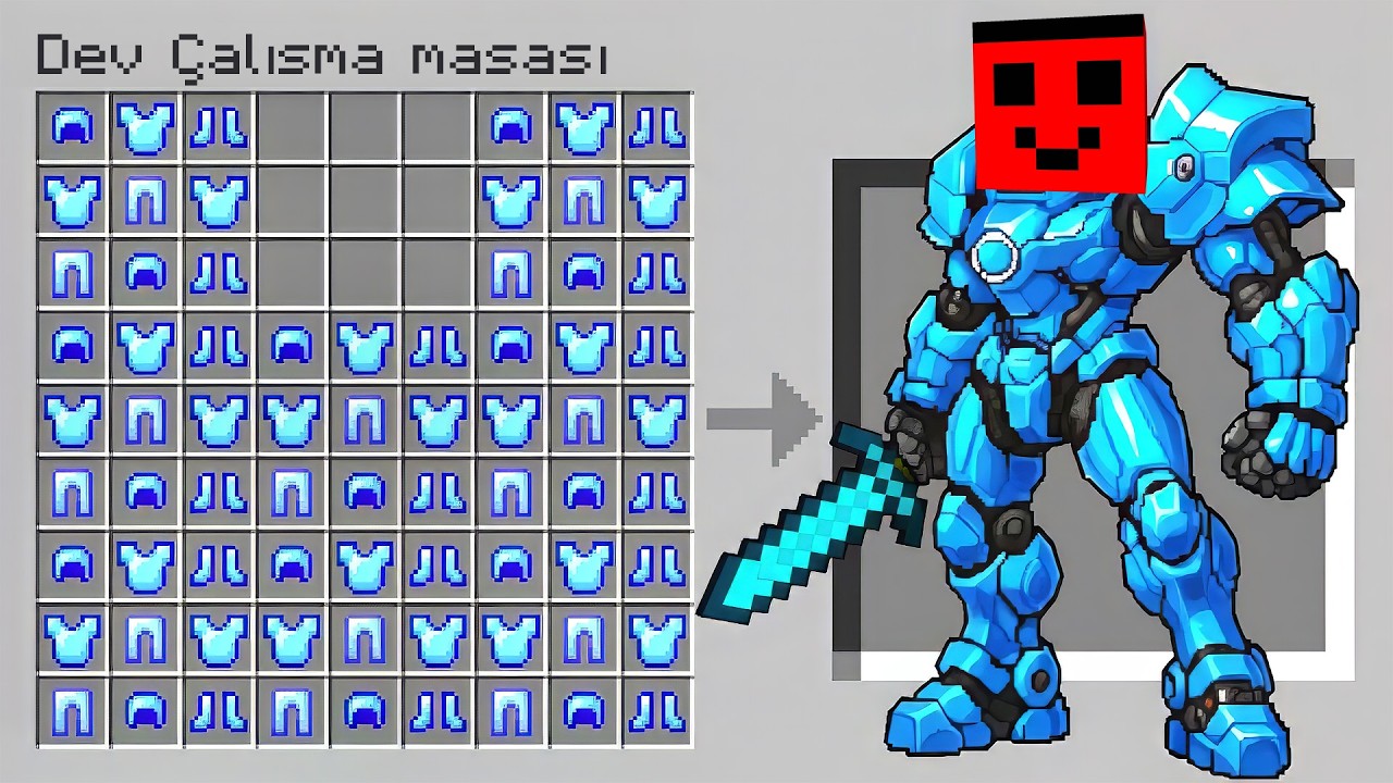 SAMET'in DEV ZIRHLARI VAR !! - Minecraft