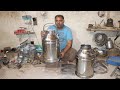 Amazing Skills to Make Milk Cans With Stainless Steel