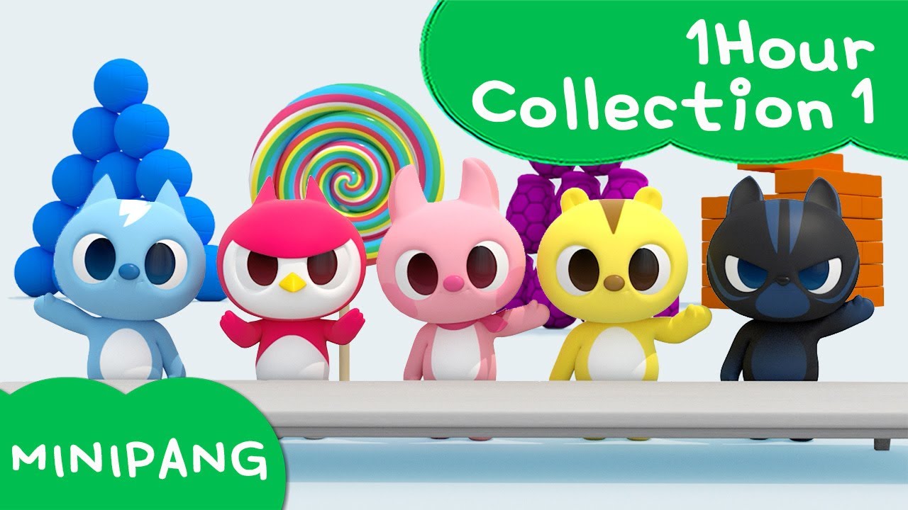 Learn words with MINIPANG | 1Hour Collection 1⭐ | MINIPANG TV 3D Play
