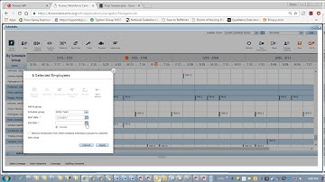 Creating schedule groups in Kronos