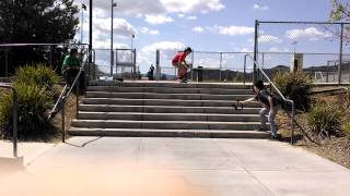 First Try Kickflip 8 stair