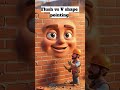 Flush Pointing vs V Pointing Easy Comparison #shorts #pointing #brickwork #cartoon #civilengineering
