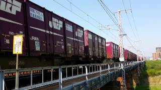 EF210-156 1092ﾚ 旭川橋梁通過