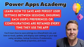 Famous Master Power Apps: Save & Recall User Settings with SharePoint! Profile