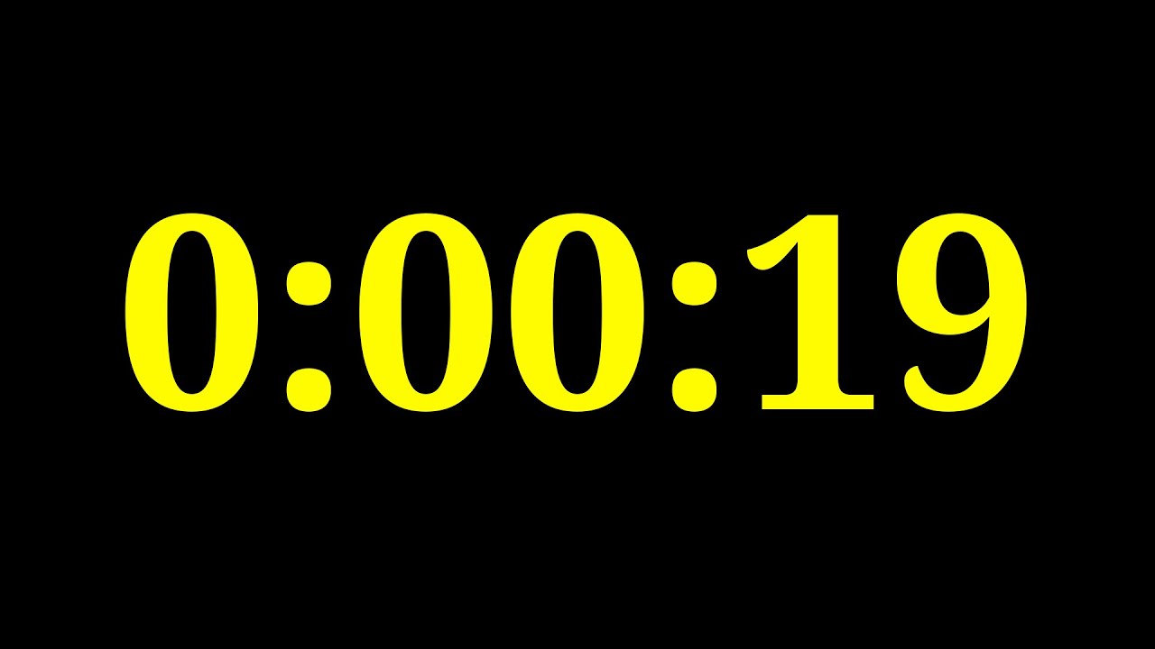 19 Seconds Countdown Timer - YouTube