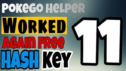 Pokego Helper/ New Api Hash Key 11