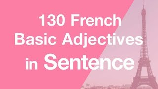 130 French Basic Adjectives in Sentence screenshot 5