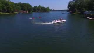 Tubing with the kids on Lake Harding