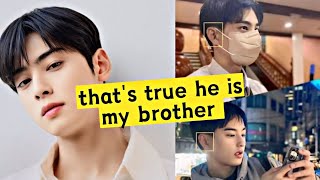 Cha Eun Woo confirmed that the guy who went viral on social media was his brother