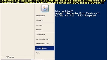 AD: Enabling and Using the Recycle Bin in 2008 R2 Active Directory