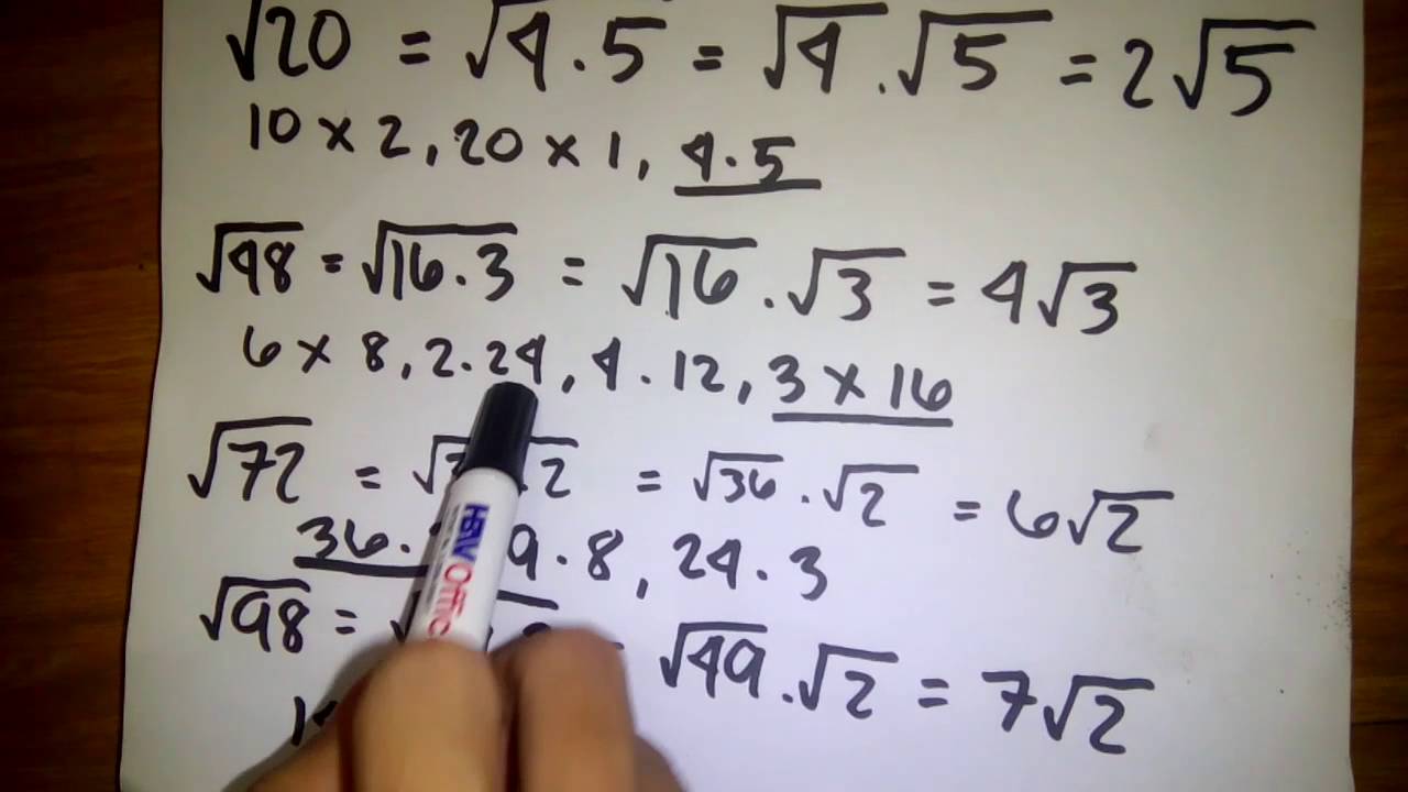 Solving Radical Expressions by Extracting the Perfect nth Root - YouTube