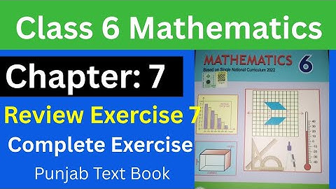 Class 6 Math |Chapter 7 |Review Exercise 7 |Complete solution