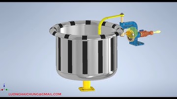 Inventor - Máy trộn nhiên liệu - Assembly và Dynamic simulation( Bài 1)