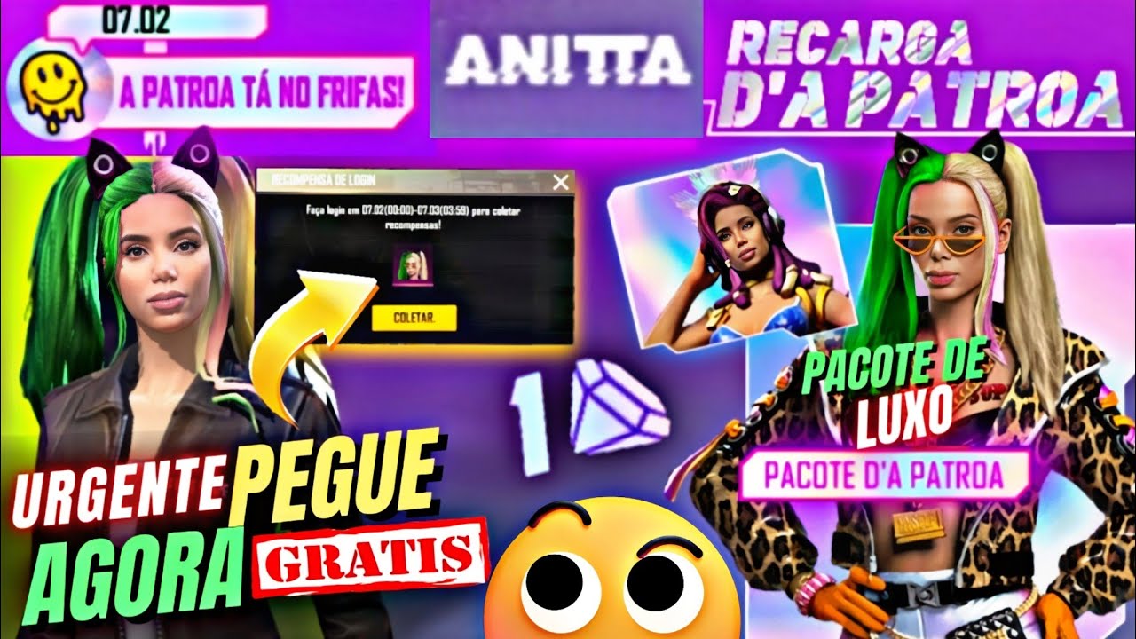 Free Fire: veja como obter personagem de Anitta de graça, free fire