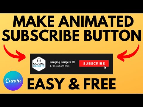 How To Make Animated Subscribe Button For Youtube Videos - Easy No Green Screen