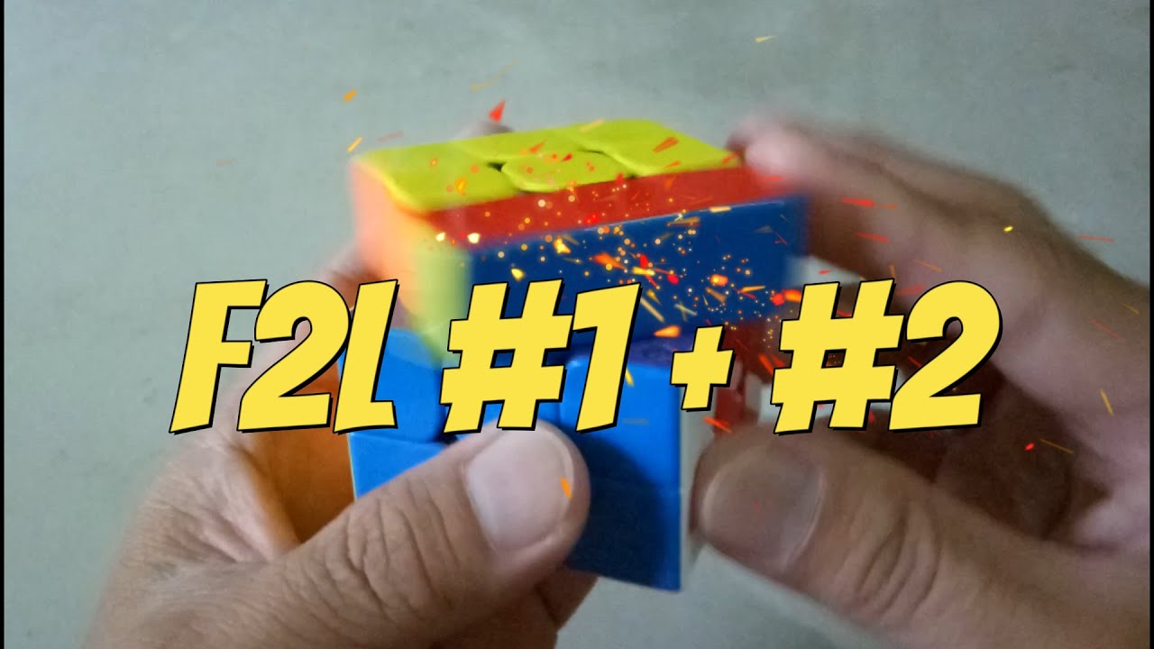 RUMUS F2L-1 & F2L-2 RUBIK 3x3 bagi PEMULA Rubik's Cube